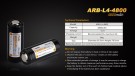 Fenix ARB-L4-4800 26650 Batteri - 4800 mAh thumbnail