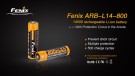 Fenix 14500 Batteri 800 mAh thumbnail