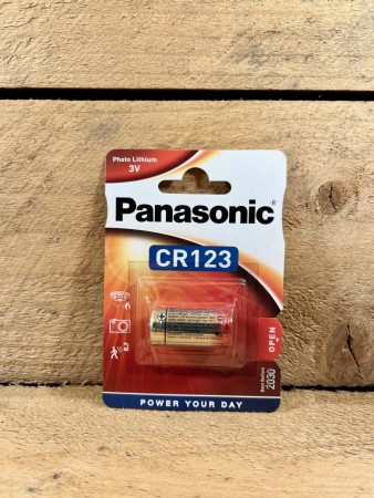 Panasonic CR123A 3V Lithium Batteri 1 Stk