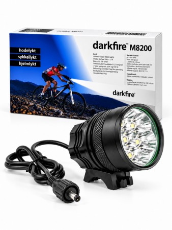 DarkFire M8200 Hodelykt/Sykkellykt